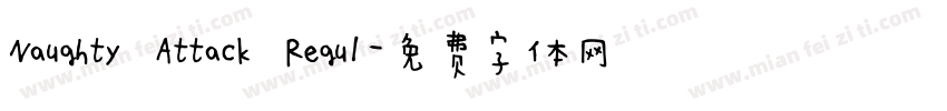 Naughty Attack Regul字体转换